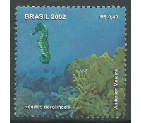 C2465 RECIFES CORALÍNEOS DESTACADO DO BLOCO 125 - 2002 - 10.527 Mint